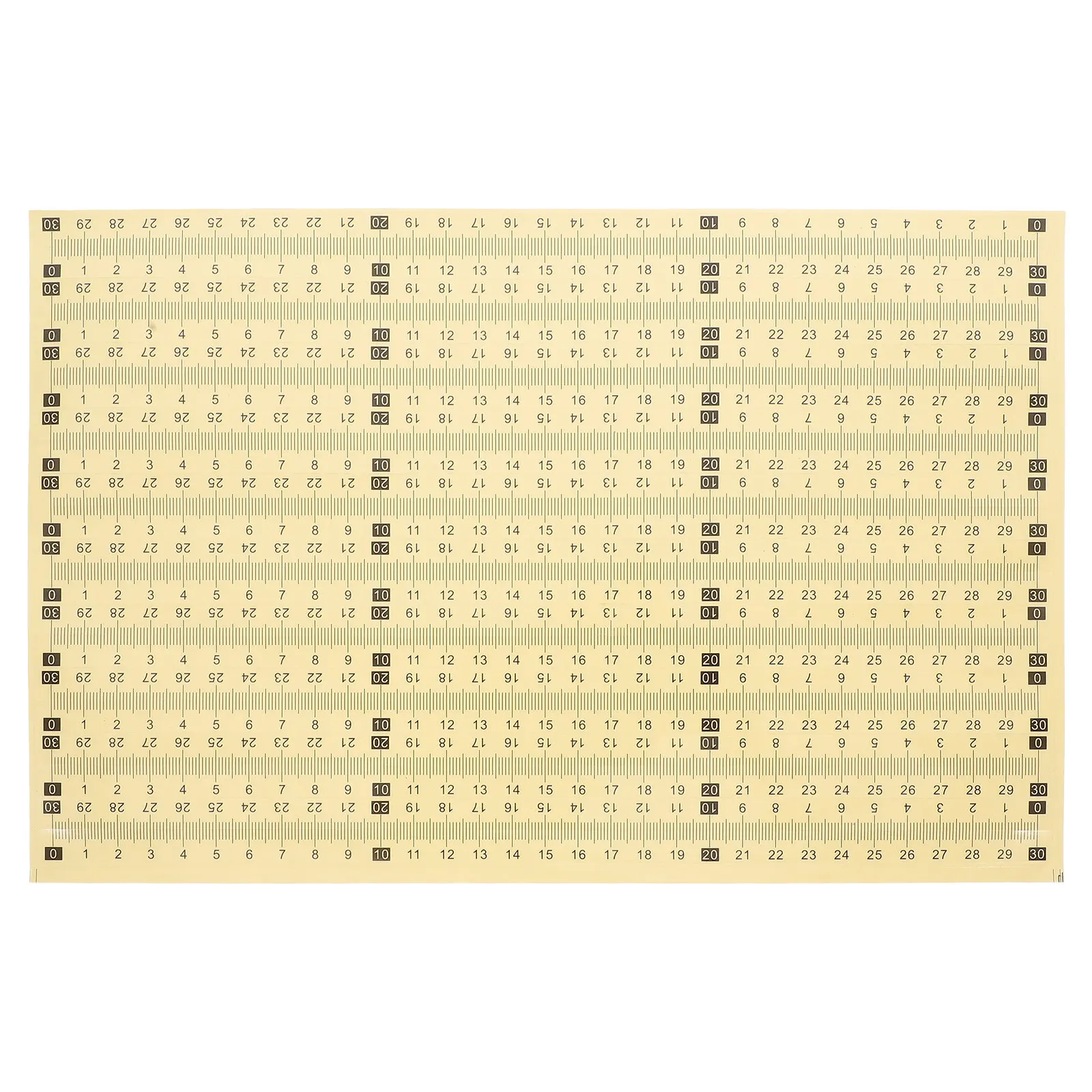 

20Pcs Adhesive Measuring Ruler Stickers Flexible Clear Scale Ruler Strip High Adhesion for Workbench Sewing Table Measuring Tool