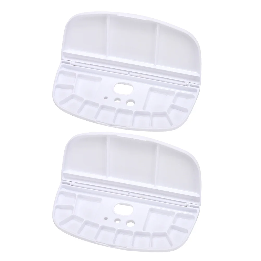 

2Pcs Paint Tray Board PP Sturdy Reusable Durable Mixing Palette for Professionals Students Art Projects Paint Tray Board