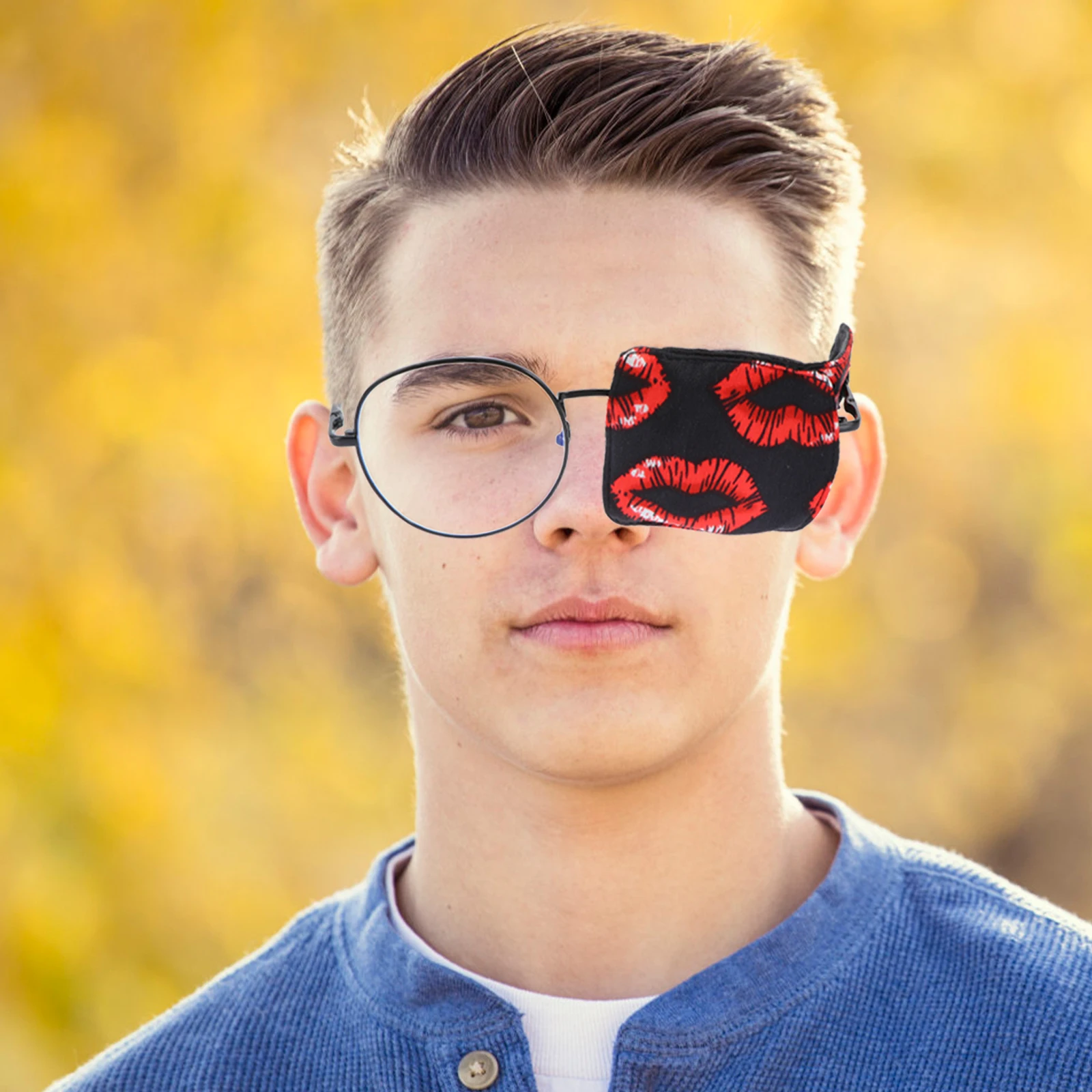 

Glasses Cloth Silk Eye Patches Strabismus Cover Amblyopia Lazy Reusable Single Adult Breathable for Eyepatch