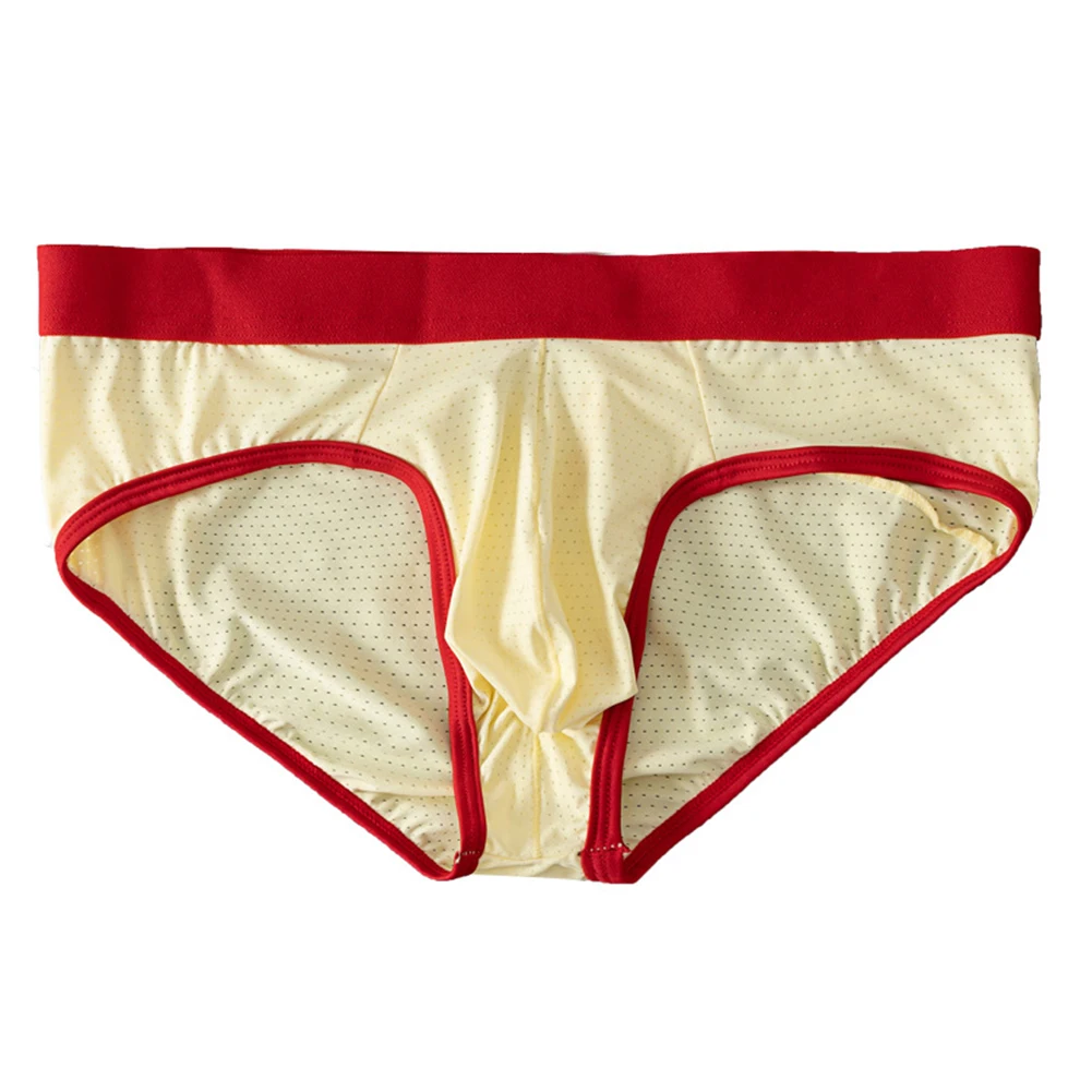 Mens Underwear Briefs Breathable Mesh Panties Bikini Underpants Pouch Trunks Mesh Sexy Square Corner Pants For Men's Shorts