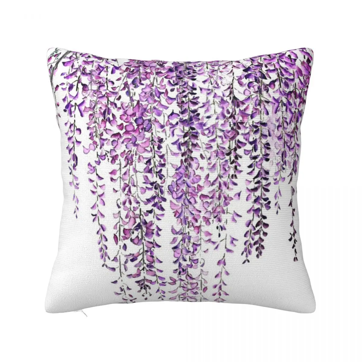 Hand Painted Purple Wisteria In Bloom Body Pillow Decorative Cushion Home And Decoration Pillow Case Pillow Cover