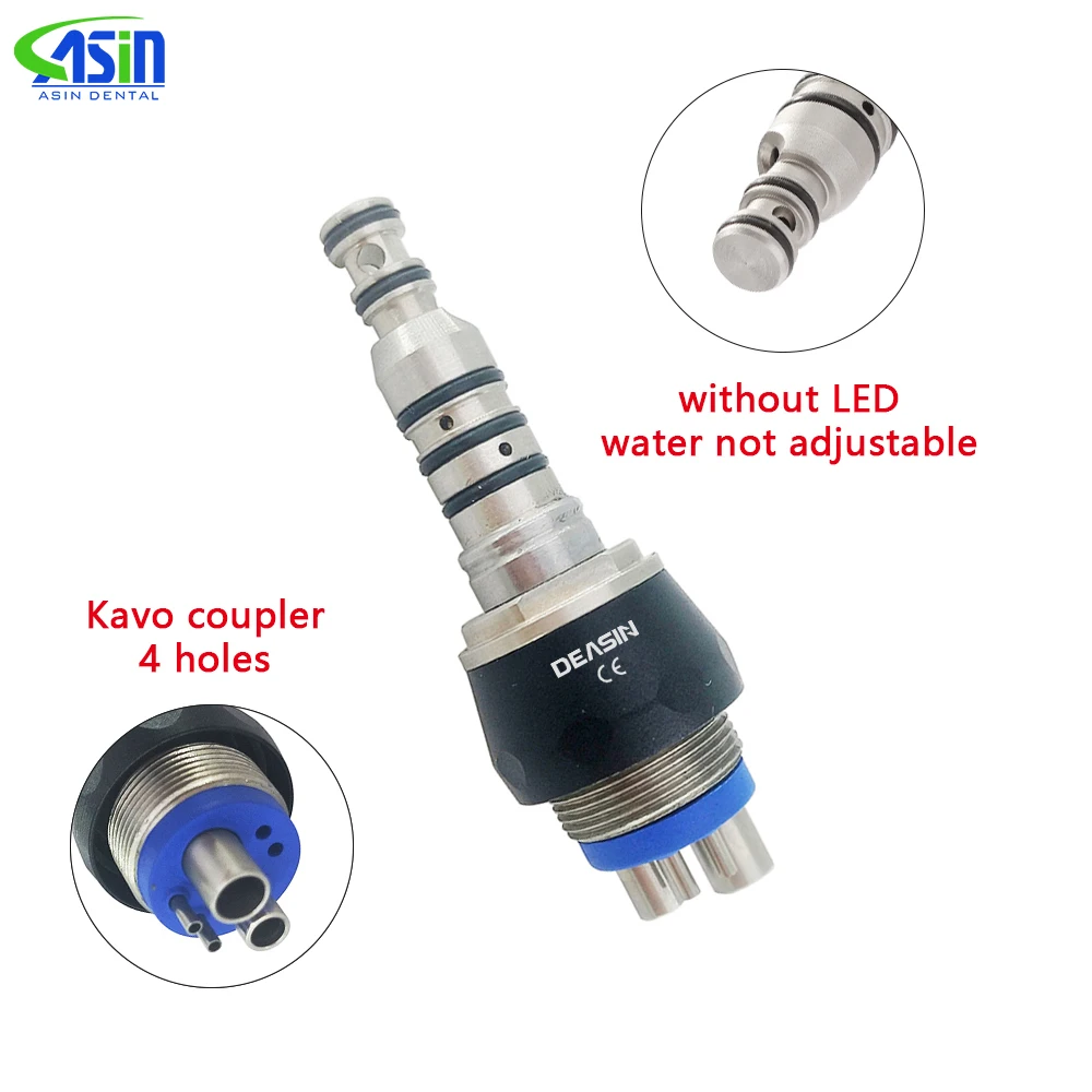 1pcs Dental Quick Coupler Coupling Fit Kavo Fiber Optic Handpiece 4Hole/6Hole Dentistry tools