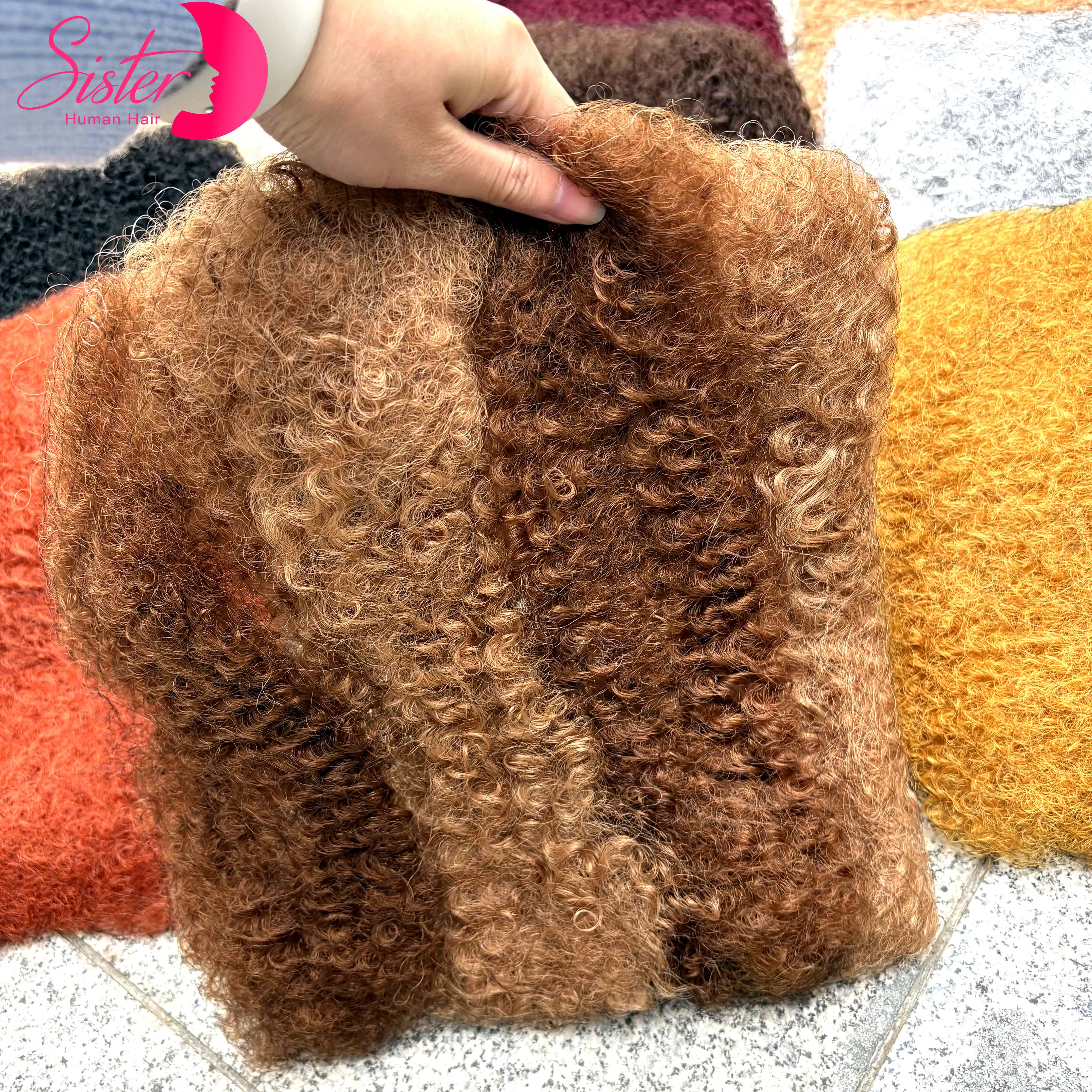 50g/Pack Colored 4c Afro Kinky Bulk Human Hair for Twist Loc Repair Braiding Dreadlock Extensions 100% Human Hair Bulk Extension