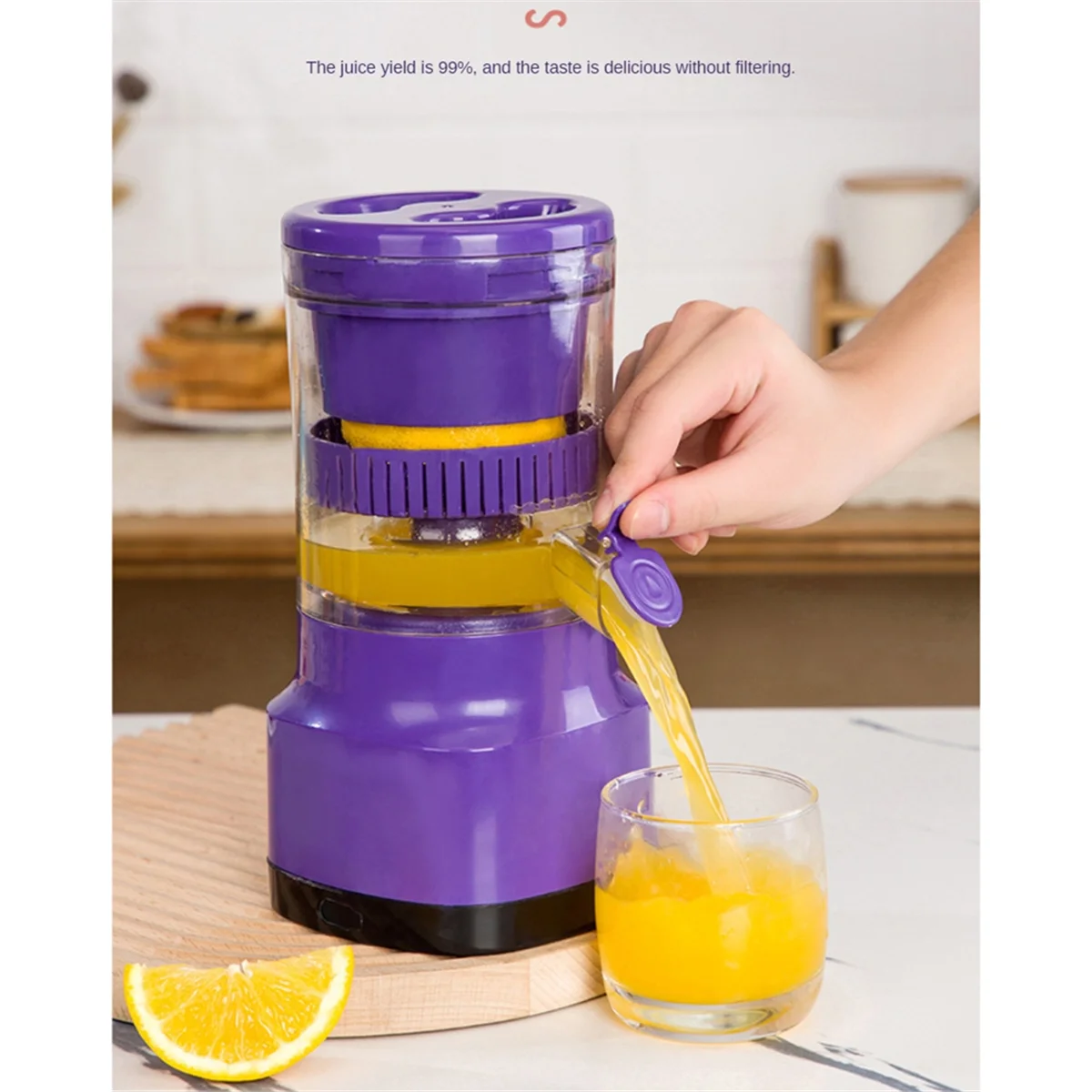 

juicer Portable Mini Electric Juicer Mixer Extractors USB Rechargeable Blender Fruit Juice Orange Juice Maker Household
