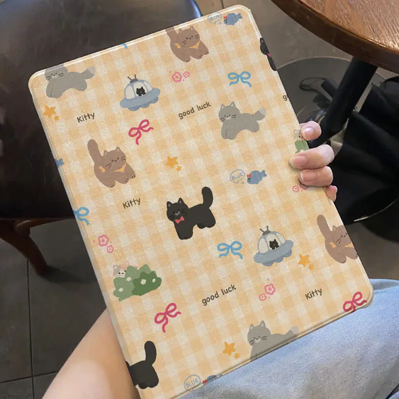 

TPU Soft Case for Ipad 10 Generation 7 8 9th 10.2 Funda Cover 10.9 10th Gen IPad Pro 11 2022 Air 2/3 10.5 Checked Animal Print