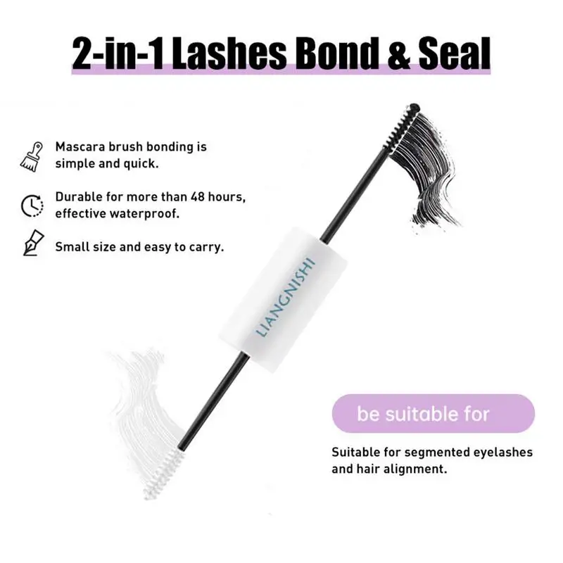 Bond And Seal Lash Glue Fast Drying Cluster Lash Bond And Seal Long Lasting Extensions Strong Hold Eyelash Bond And Seal For