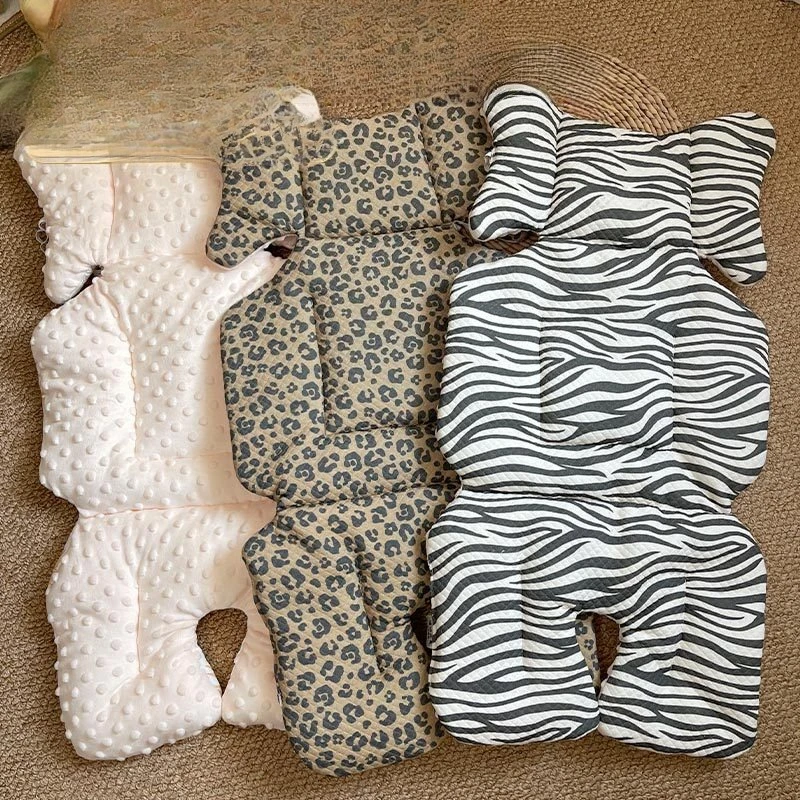 

Универсальная подушка для сиденья коляски для ребенка, хлопковый коврик для коляски в стиле ретро, мягкий уличный дышащий чехол на сиденье детской коляски