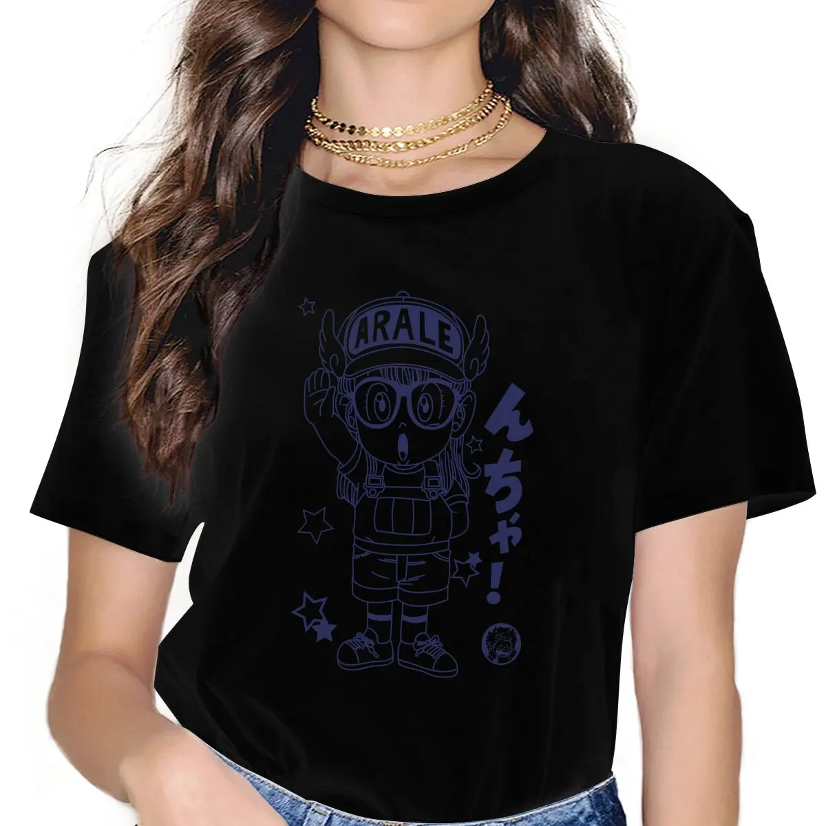 Respect Women Clothing Dr. Slump Graphic Female Tshirts Vintage Gothic Loose Tops Tee Kawaii Girls Streetwear