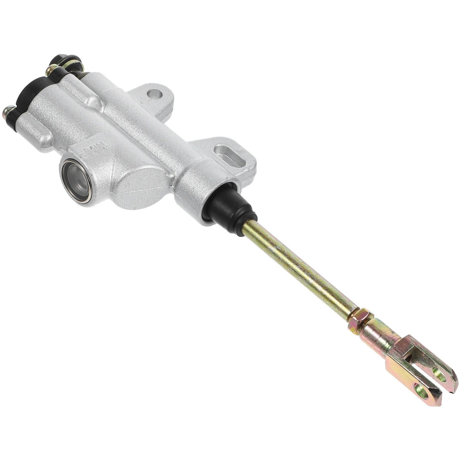 

Hydraulic Brake Pump for ATV Motorcycle Rear Master Cylinder Silver Metal Extension Rod Sturdy Durable Easy Install Off road