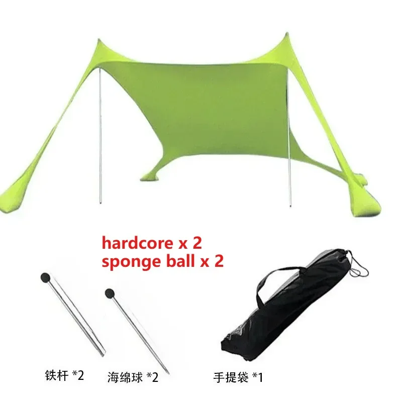 Familie Strand Luifel 3x3 Outdoor Strandtent Opvouwbare Tenten Grote Zonnescherm Camping Shades Tenten Winddicht Strand Luifel Tenten