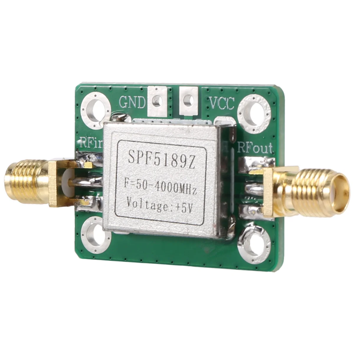 Amplificador RF, baixo ruído LNA 50 a 4000MHz SPF5189Z Amplificador RF para ampliar sinal de rádio FM HF VHF UHF