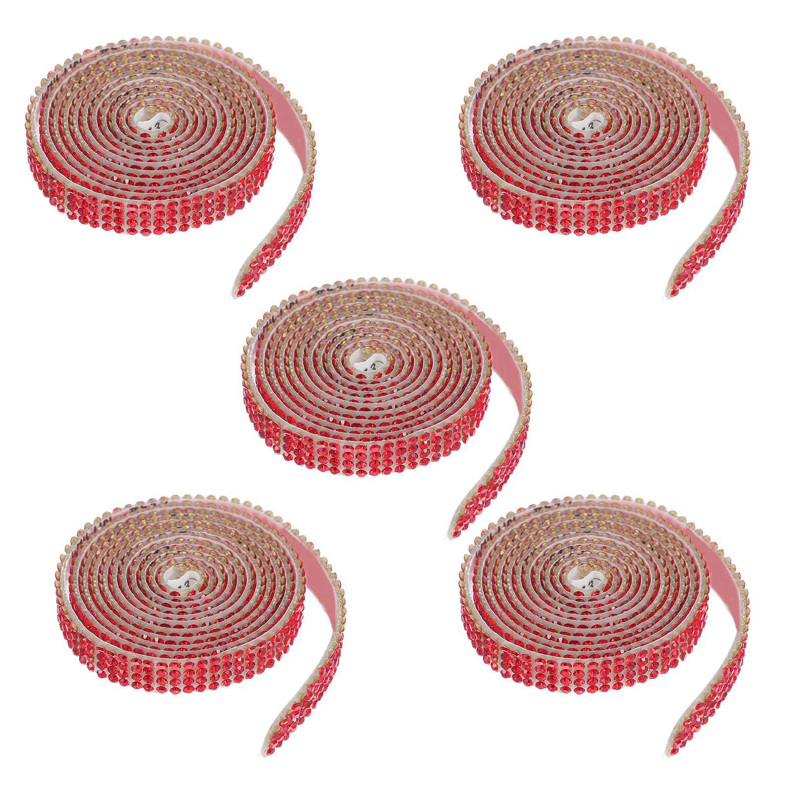 5 قطعة لفات شريط حجر الراين ذاتية اللصق شرائط بلينغ ملصقات الشريط DIY بها بنفسك الحرف الزفاف الديكور تألق حجر الراين