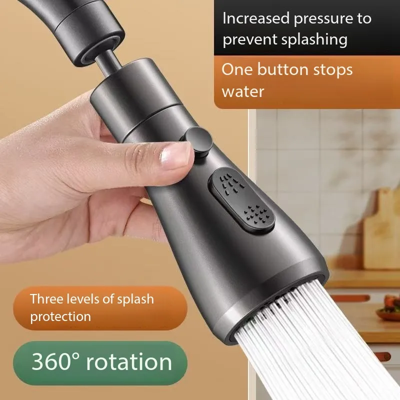 

Universal universal universal faucet extension for kitchen, universal joint for vegetable washing basin, swivel faucet