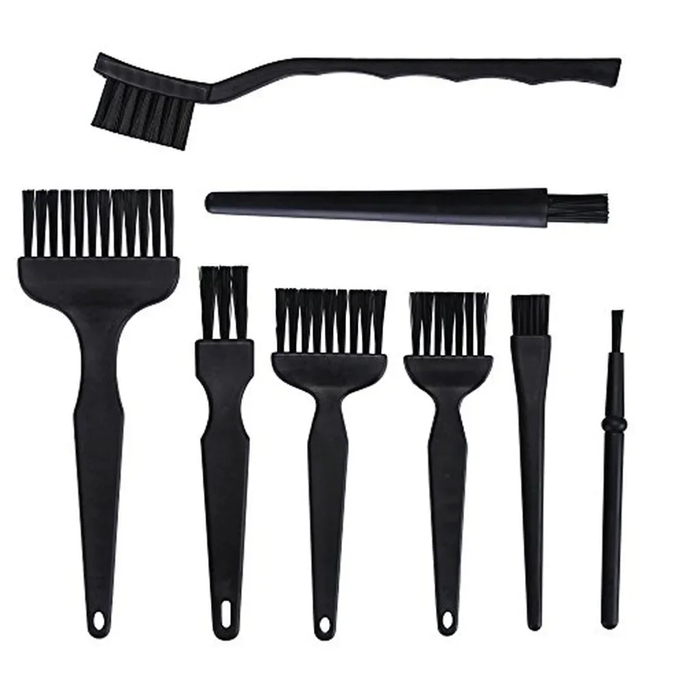 8 Sizes AntiStatic Brush Set For Precision Cleaning And Dust Removal On Electronics And Small Components Lightweight Design