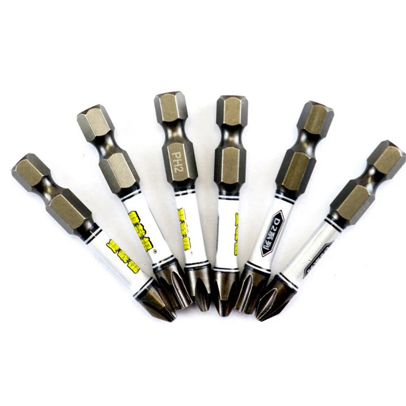 1/4 Set di punte per cacciavite trapano a percussione testa Batch Torx punte per cacciavite a prova di manomissione magnetiche con testa a croce esagonale