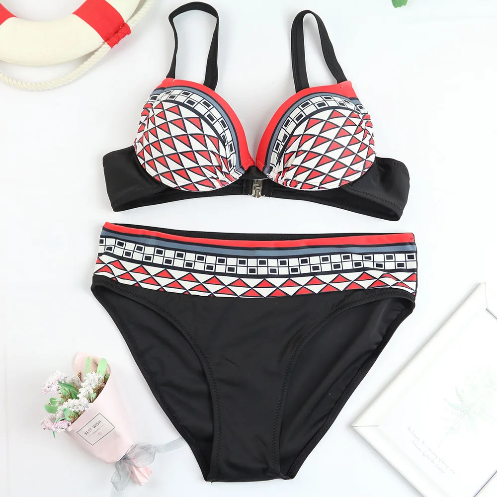 Sexy Push Up Micro Bikini 2026 femmes maillot de bain maillot de bain pour femme rétro imprimé Bikinis ensemble brésilien vêtements de plage maillot de bain Biquini
