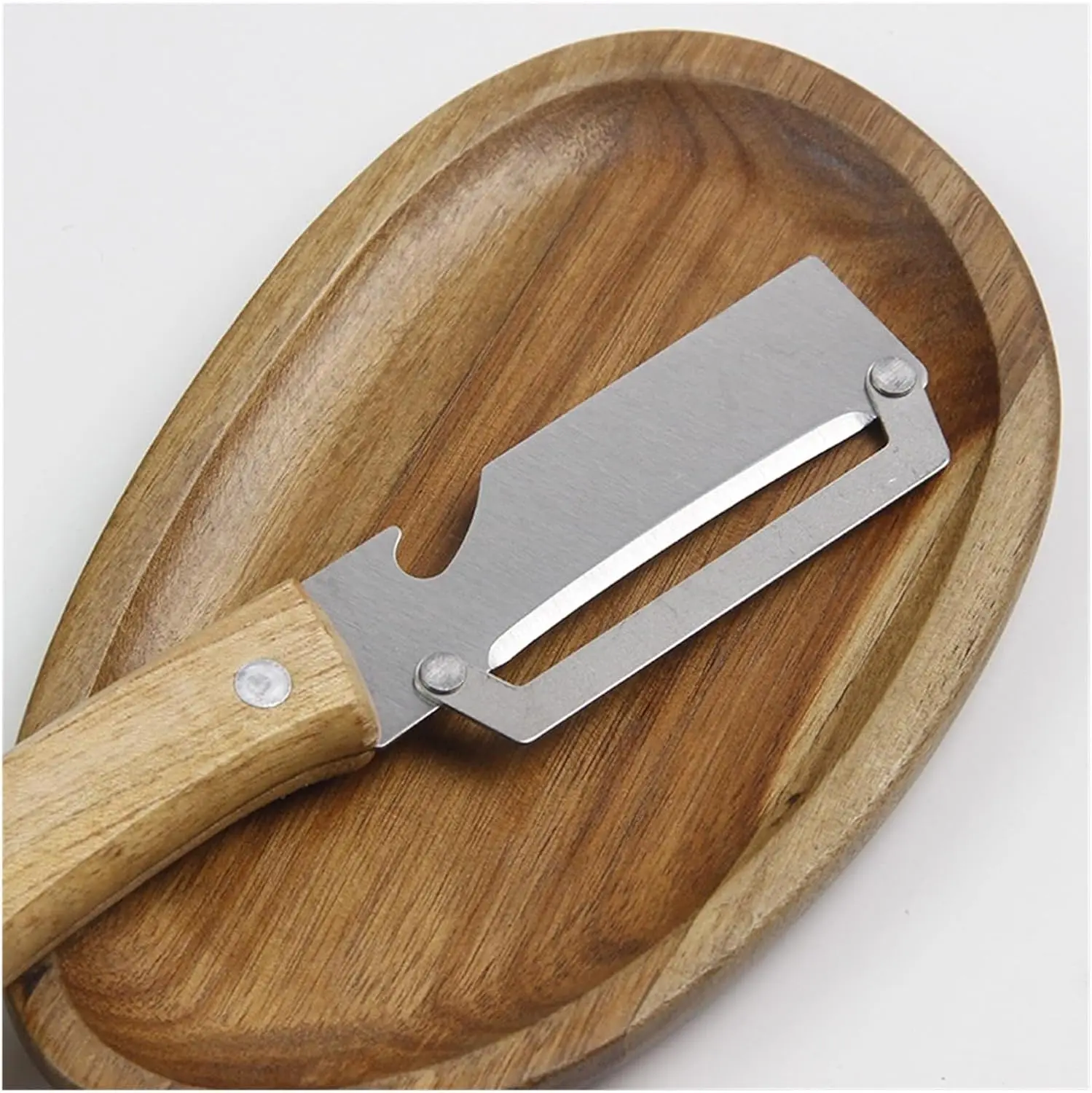 Multi-Functional Stainless Steel Vegetable Peeler with Bottle Opener - Ergonomic Kitchen Tool for Fruits and Vegetables