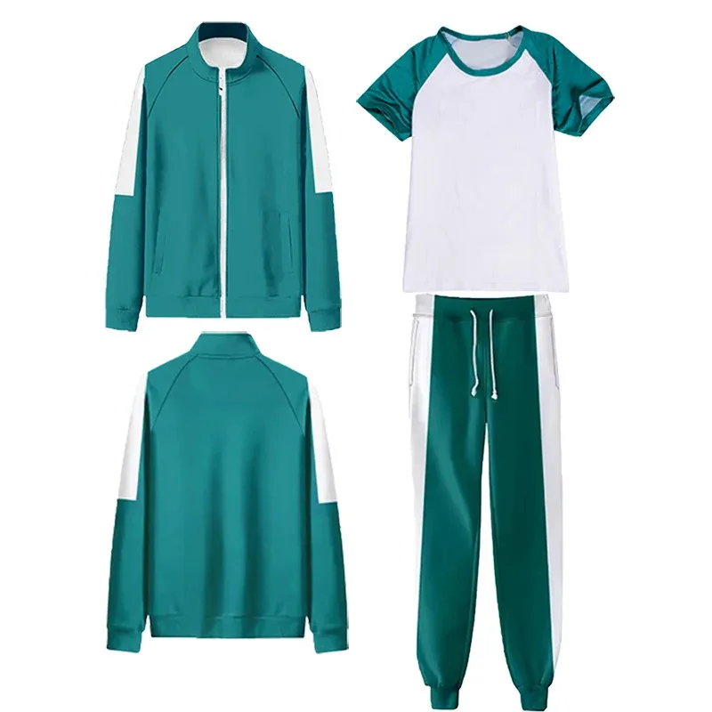 Halloween  Calamari  Costume  Drama Disguise Men Cosplay  Women Game 2 Tracksuit Sweatshirt Uniform Korea Number T-Shirt Pant Ja