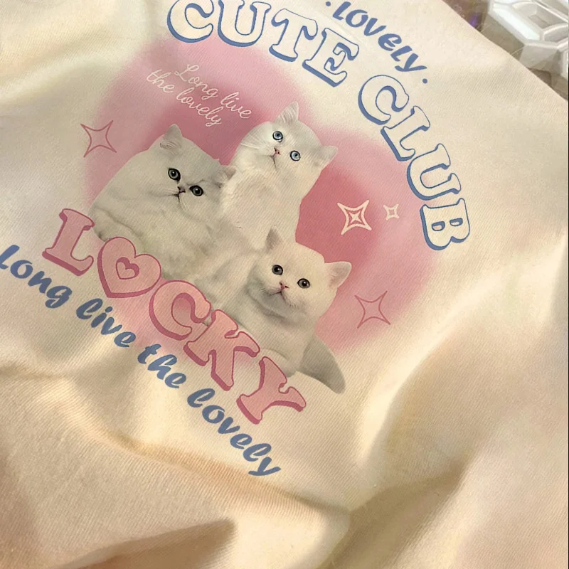 Summer Short Sleeve Women's Cute Sweet Casual T-shirt Japanese Casual Style Short Sleeve T-shirt Young Student Fashion T-shirt image 5
