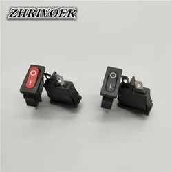 5Pcs 10x22mm KCD1-110 Black Super Thin Rocker Switch NO/OFF 2 Pin Small Instrument Power Switch