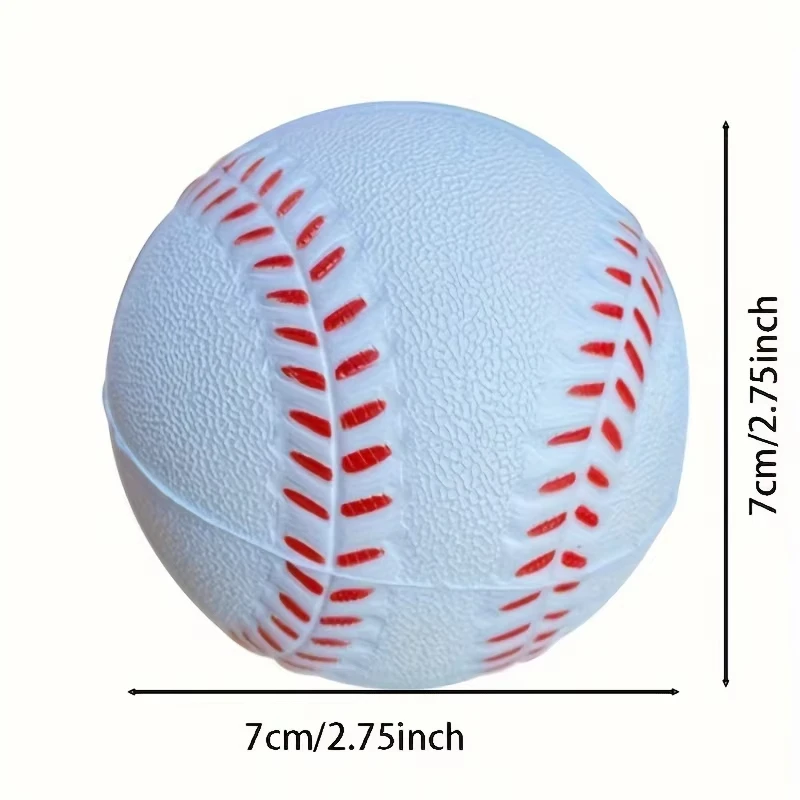 4/8Pcs Pu Soft Baseball Durable And Safe Elastic Polyurethane Foam Baseball Suitable For Indoor/outdoor Recreational Activities
