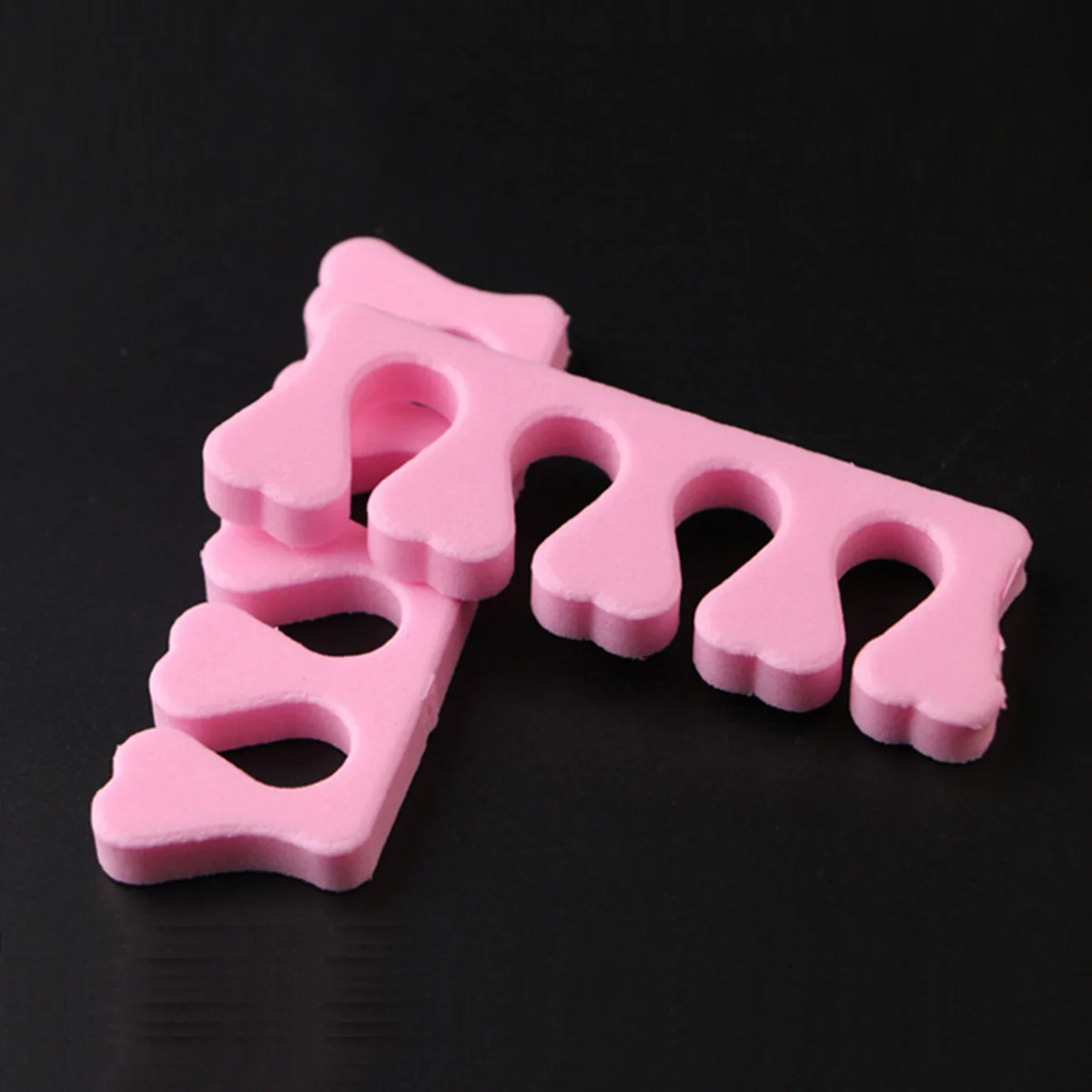 2Pcs Sponge Nail Finger Toe Separators Nail Pedicure Manicure Tools (Random Color) nail spacers nail toe separator