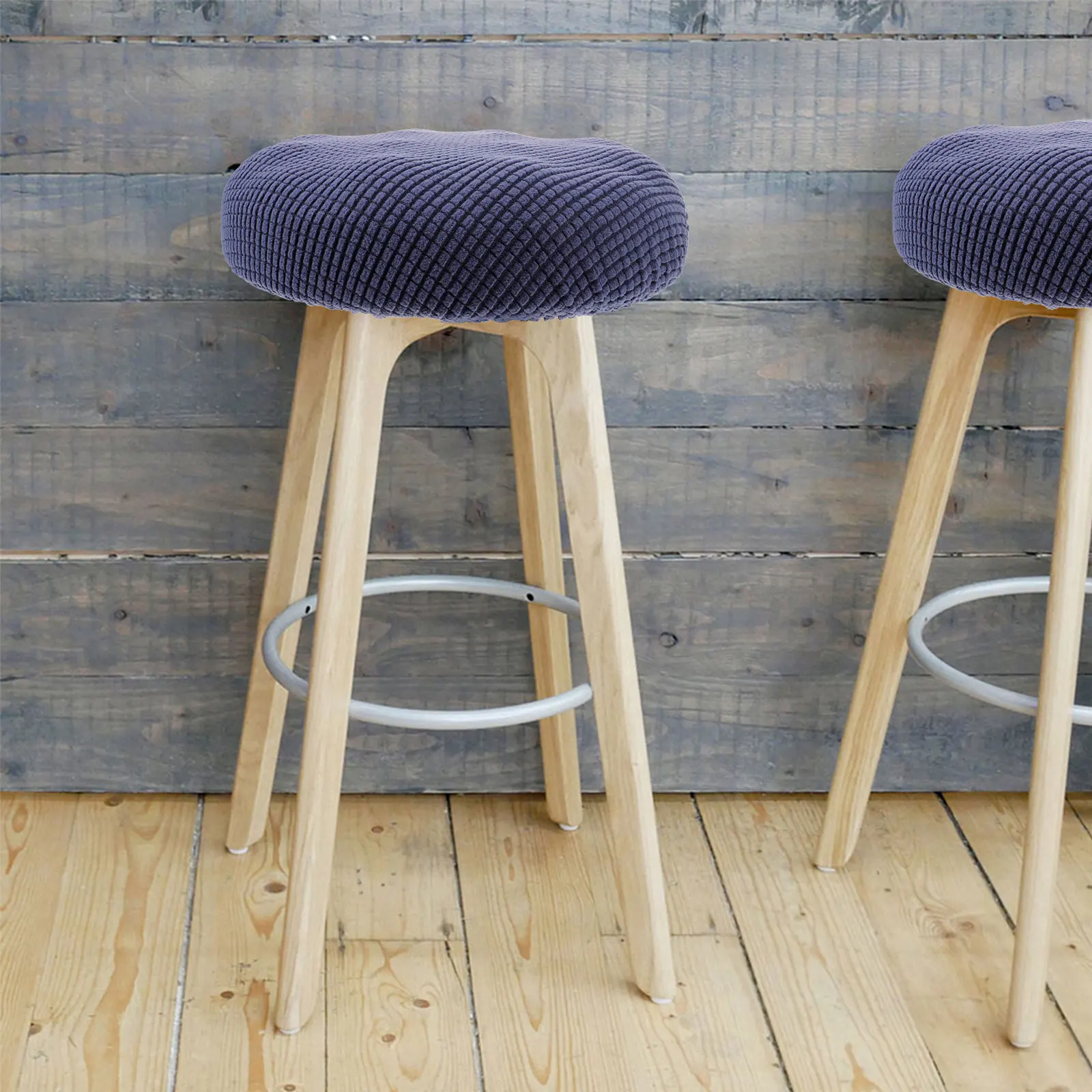 

1pc Round Stool Chair Protector Home Use Cover Anti Dust Home Use Foldable Polyester Large Size Dining Chairs Sofa Cover