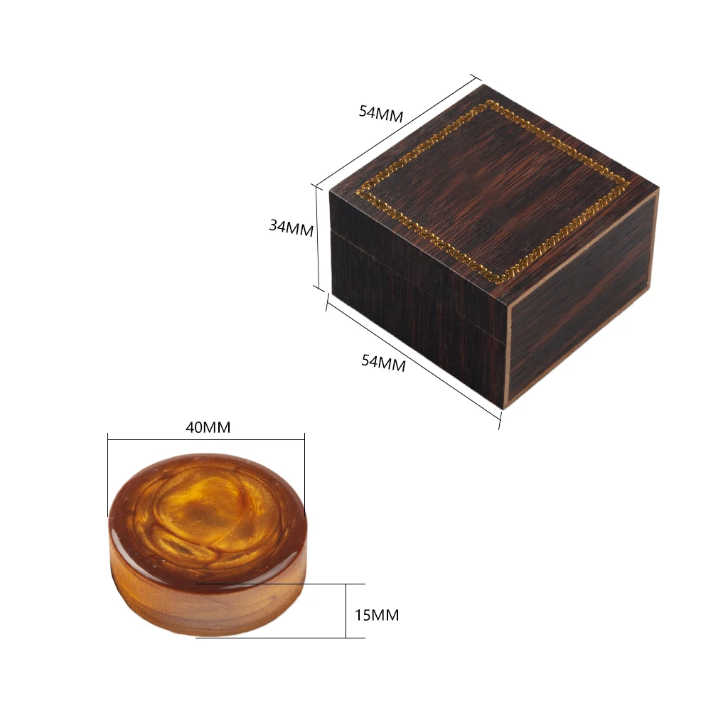 NAOMI High-Grade Gold Flakes Resin Low Dust High Sensitivity Round Rosin With Wood Box For Violin Viola And Cello Bow Horsehair - Image 2