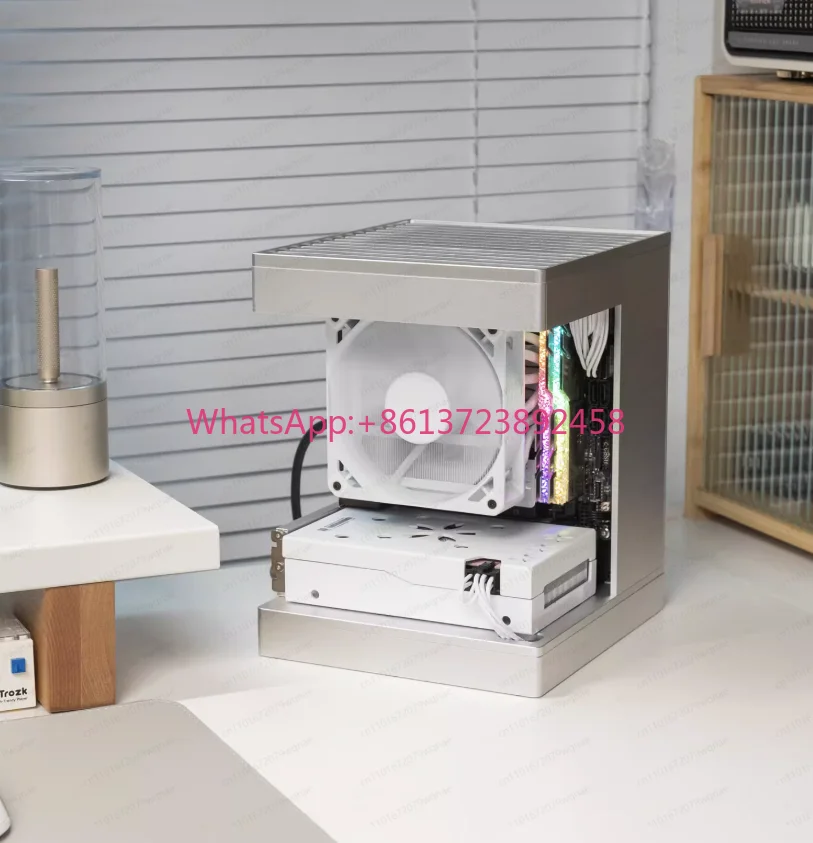 Aluminum Alloy S1 Mini Case, ITX Small Form Factor PC Chassis with Sea View Design