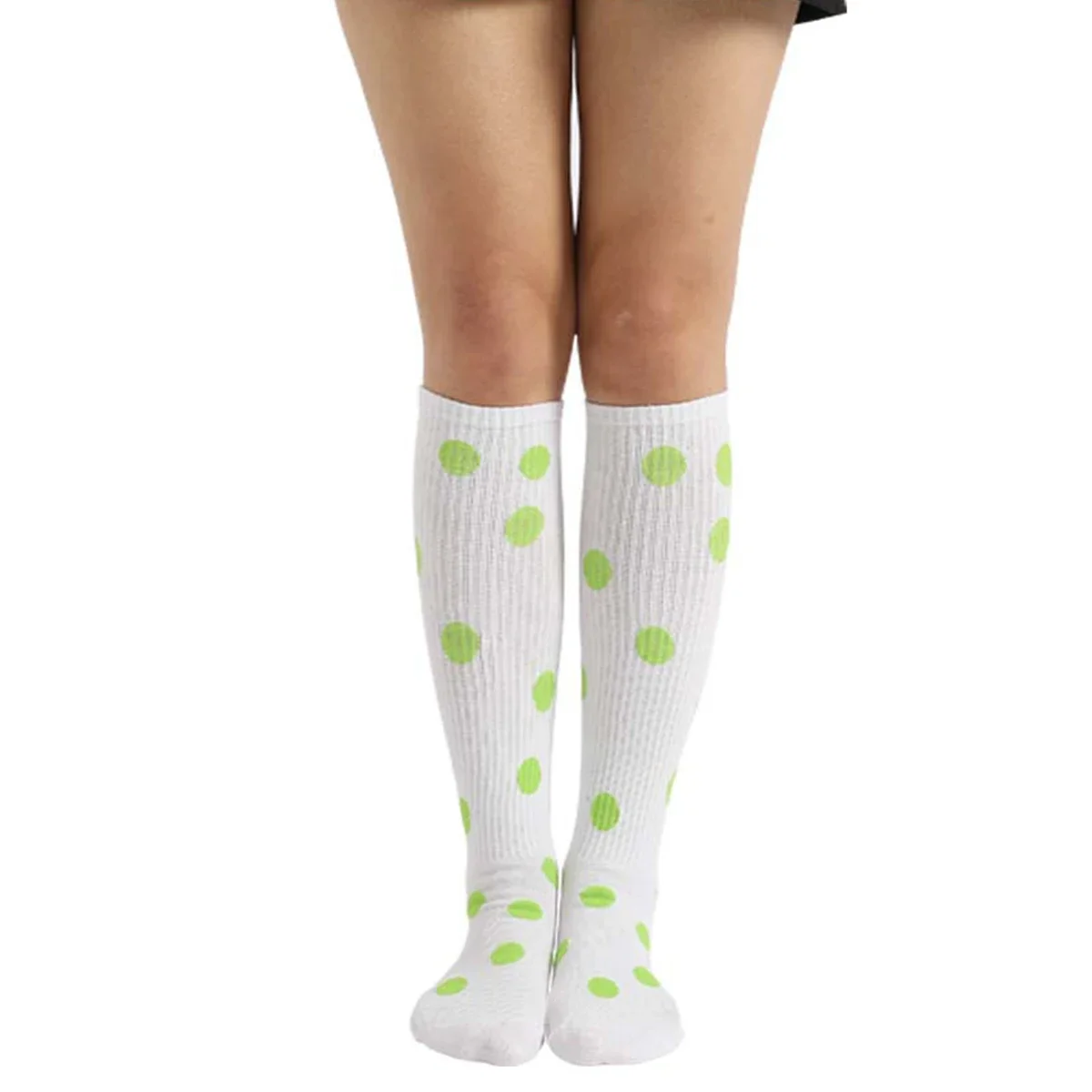 

1 Pair of European and N Sports Socks Combed Cotton Socks Knee-length Tube