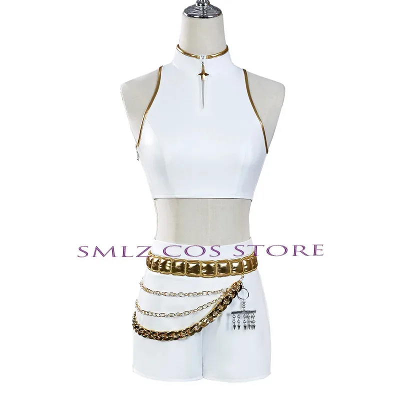 Disfraz de Cosplay CyWhite Golden Rumi Mira Zoey, disfraz de Kpop Demon Hunters KPop Huntrix Rumi, traje de fiesta para mujer