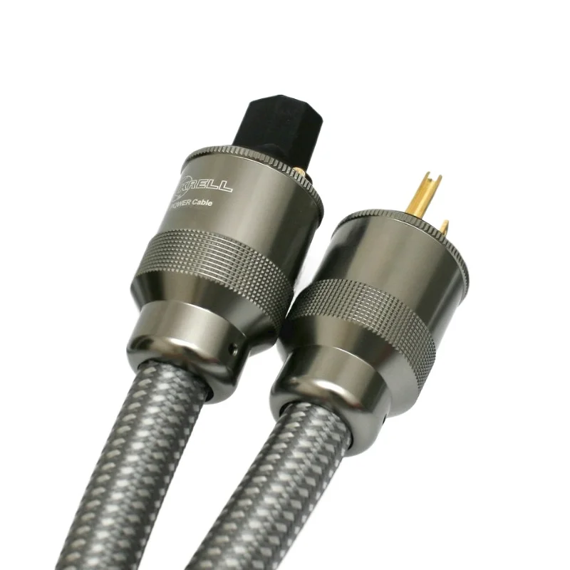 

Hi-end Krell C13 AC Power Cable Aluminum US Plug HiFi Audio Power Cord for CD Player Amplifier Decoder