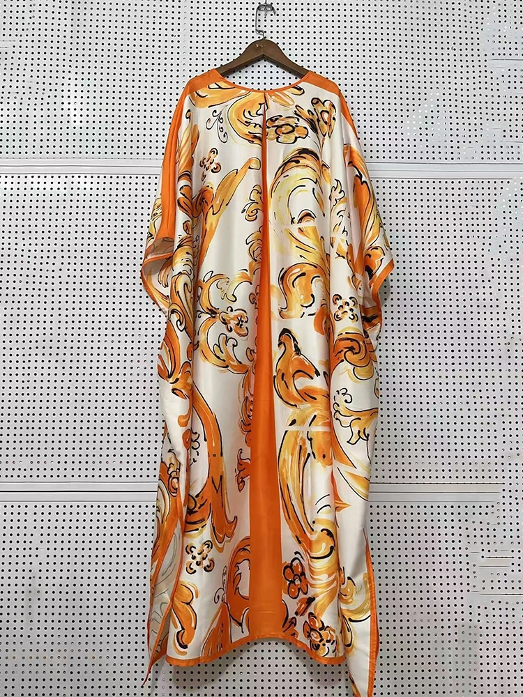 Cravatta girocollo con stampa geometrica retrò con abito pullover ampio dal design ritagliato Abito gonfio irregolare moda donna autunno 2025