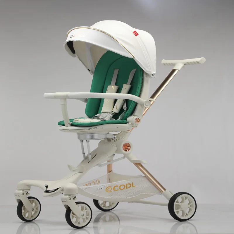 

Can sit, lying, lightweight, foldable, high landscape stroller baby children's trolley