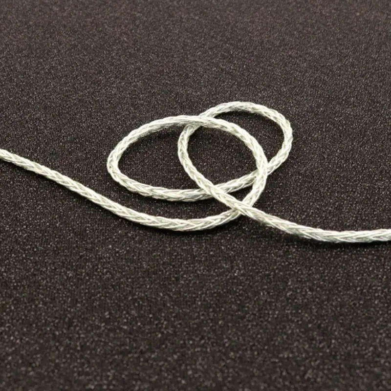 XINHS 8 inti kabel ditingkatkan perak berlapis tembaga kristal tunggal 5N campuran Biru Perak