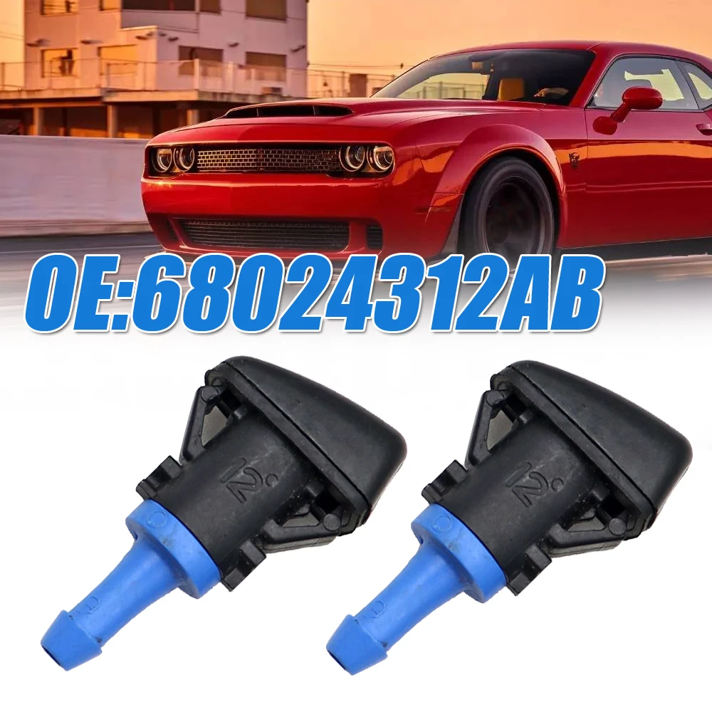 

Black Plastic Windshield Washer Nozzle Wiper Spray for Chrysler 200 Dodge Avenger Challenger Car Accessories