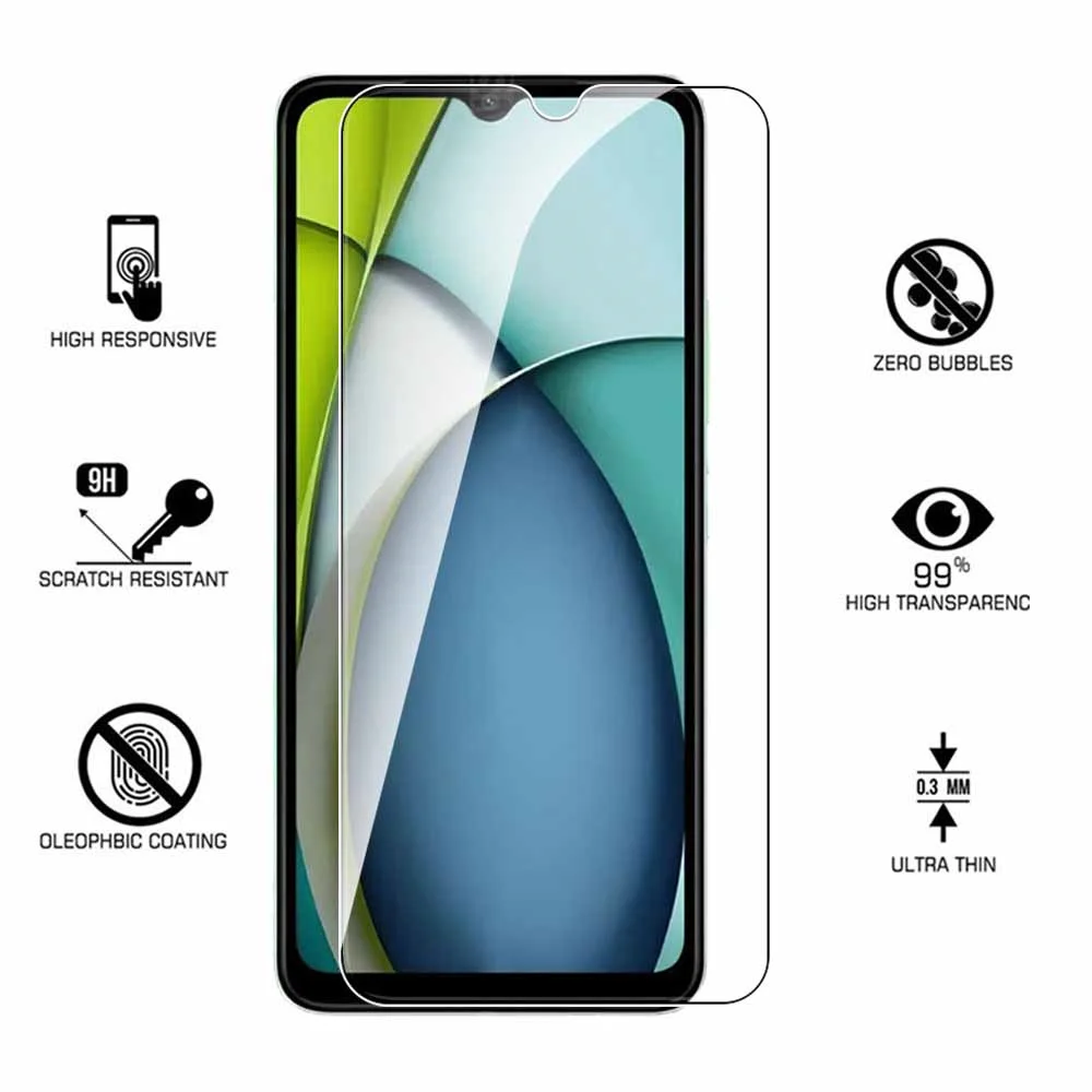 Capa de Vidro Temperado para Xiaomi Redmi Protetores de Tela, Capa Protetora, 6.71 ", A, 3x, 3A, 4G, 2Pcs