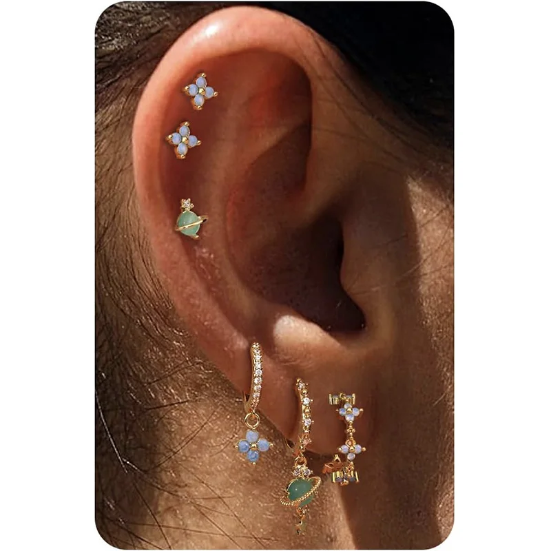 Dainty 14K Gold Pla… - image