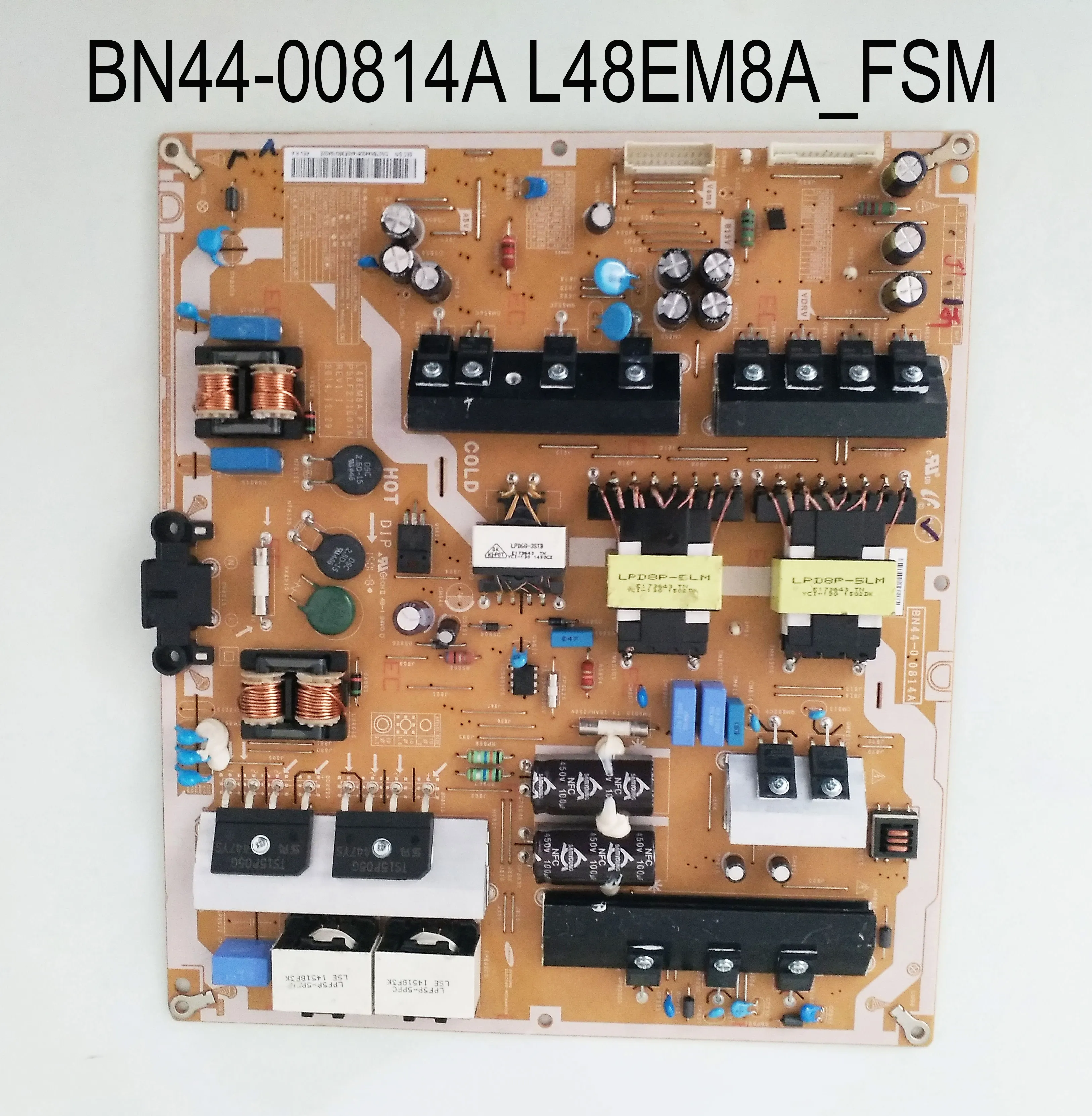 

Original Power Supply Board BN44-00814A L48EM8A_FSM PSLF271E07A is for UE48JS90002T UN48JS9000F UE48JS9090Q UE48JS9000T TV parts