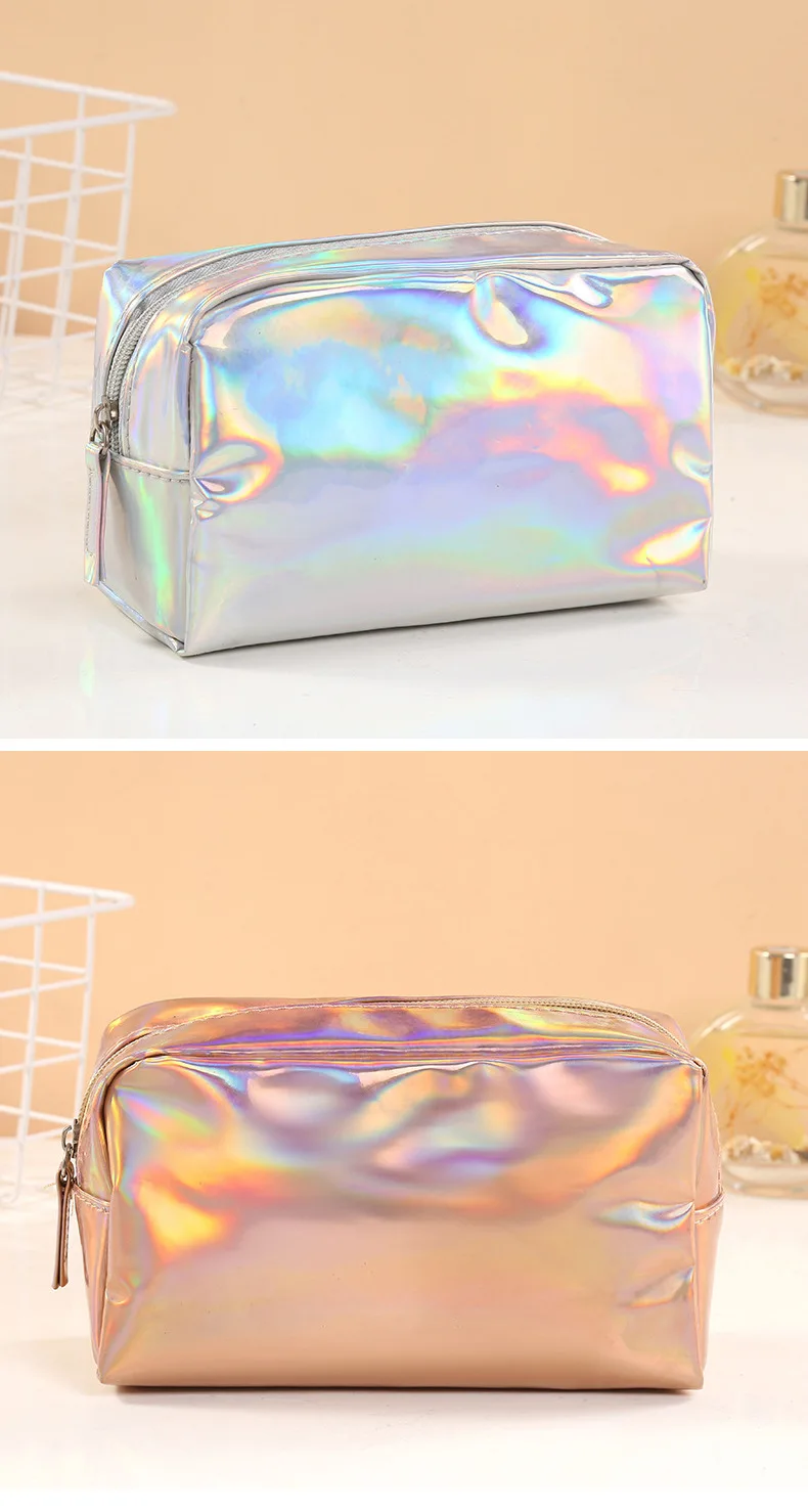 Neue Einfarbig Laser Kosmetik Tasche Ins Wind Tragbare Waschen Lagerung Tasche Make-Up Geschenk Tasche Make-Up Tasche Reise Kosmetische Veranstalter – Detail 8