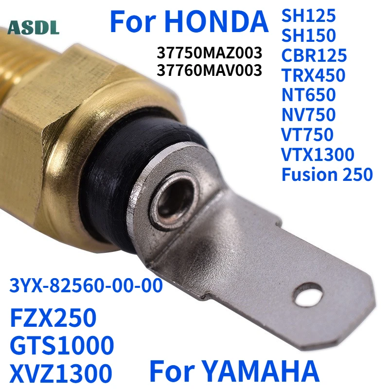 

Temperature Switch Sensor Water Temp Fan For Honda CBR125 TRX450 NT650 NV750 VT750 VTX1300 For YAMAHA FZX250 GTS1000 XVZ1300