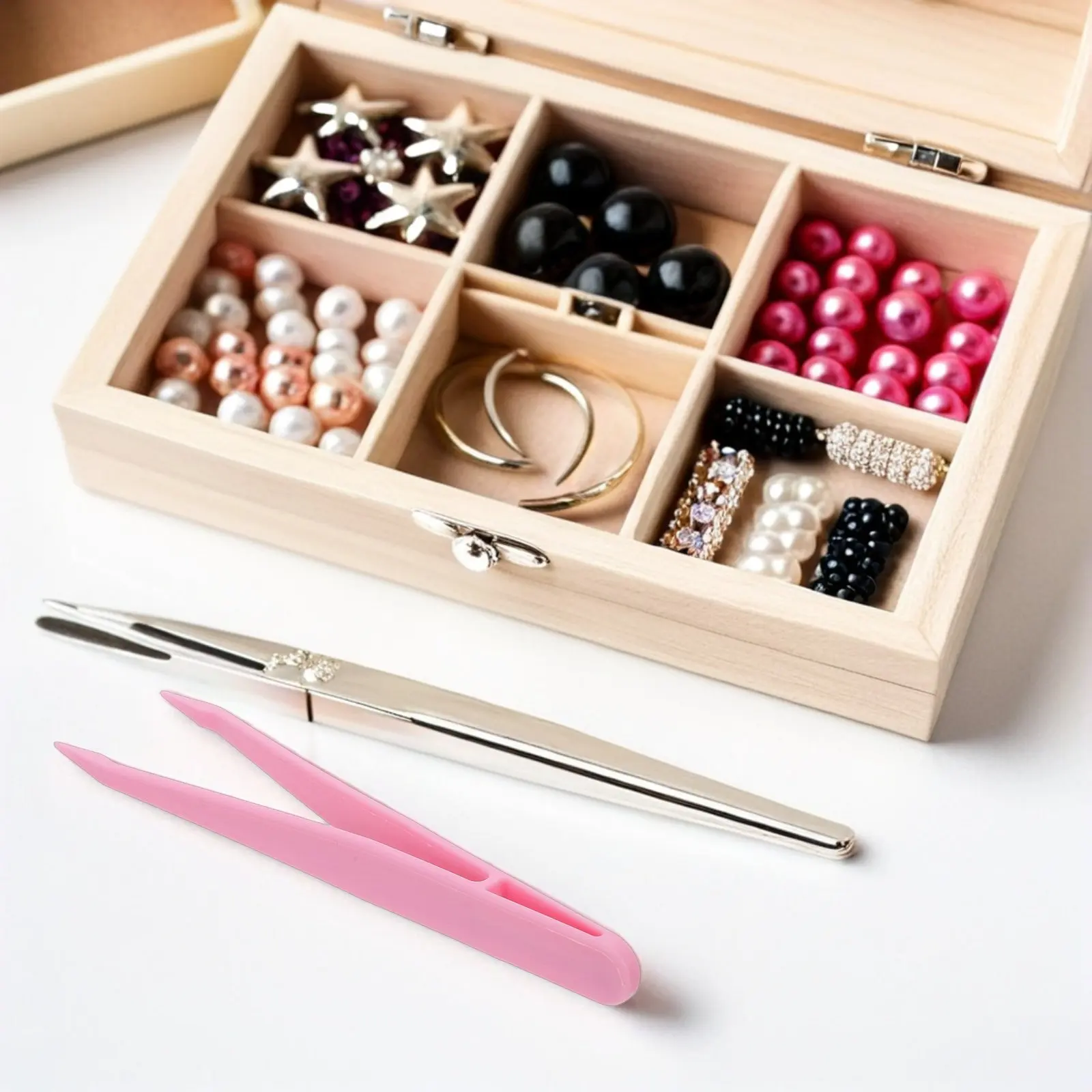 

20 шт. детских пластиковых пинцетов с заостренными кончиками, многофункциональные, для работы с бусинами, развития мелкой моторики, для творчества, для дошкольных занятий