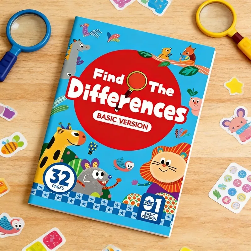 

Детская книга-головоломка для развития зрительного восприятия и концентрации внимания: Найди разные иллюстрации и картинки