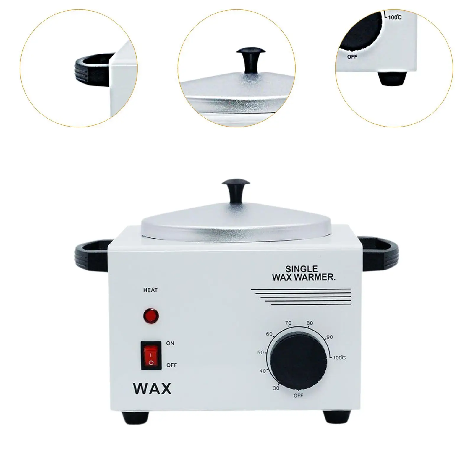 Single Pot Wax Melter Hot Waxing Warmer Machine for Hair Removal Hand Waxing