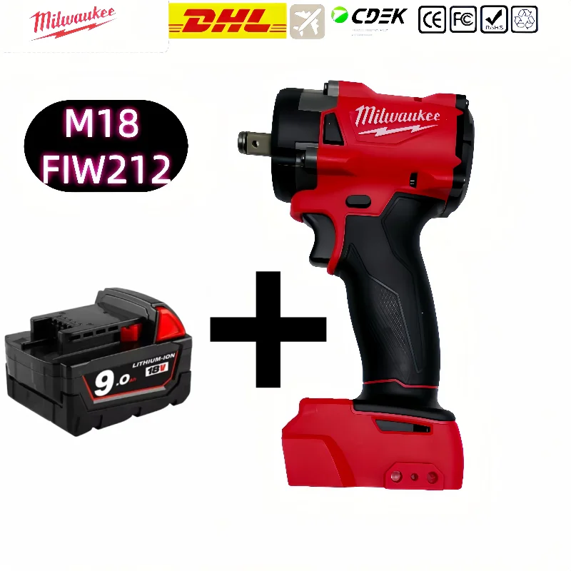 

Milwaukee M18FIW212 18V lithium battery impact wrench | General tool for automobile maintenance and home appliance maintenance
