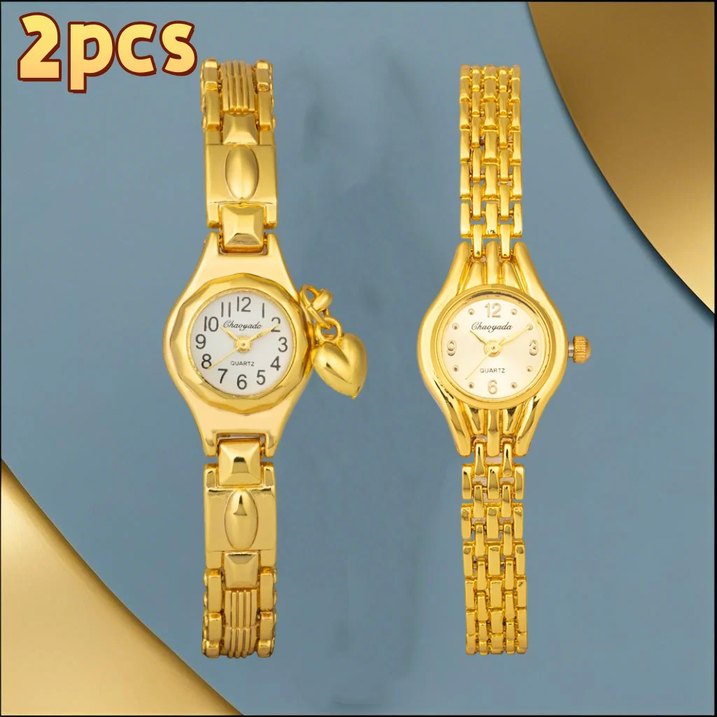 

Fashion Women's Wristwatch Luxury Gold Small Dial Bracelet Watch for Woman Elegant Ladies Quartz Watch Female Clock Reloj Mujer