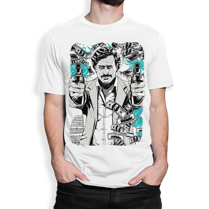 Pablo Escobar Art T-Shirt, Men's and Women's Sizes (drsh-154)