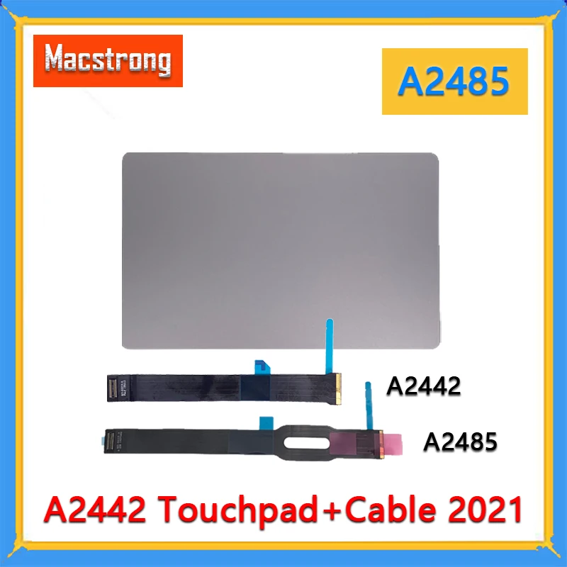 original a2442 trackpad com cabo para m1 macbook pro 14 16 a2485 touchpad 82103214 a 821 03115 a 2023 substituicao emc3650 01