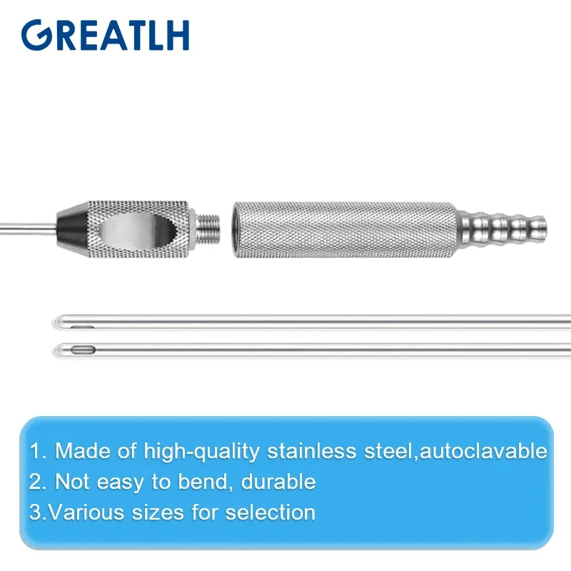 Fat Transplantaion Tool Micro Needle Single Hole Liposuction Needle Threaded Handle Liposuction Surgery Instrument