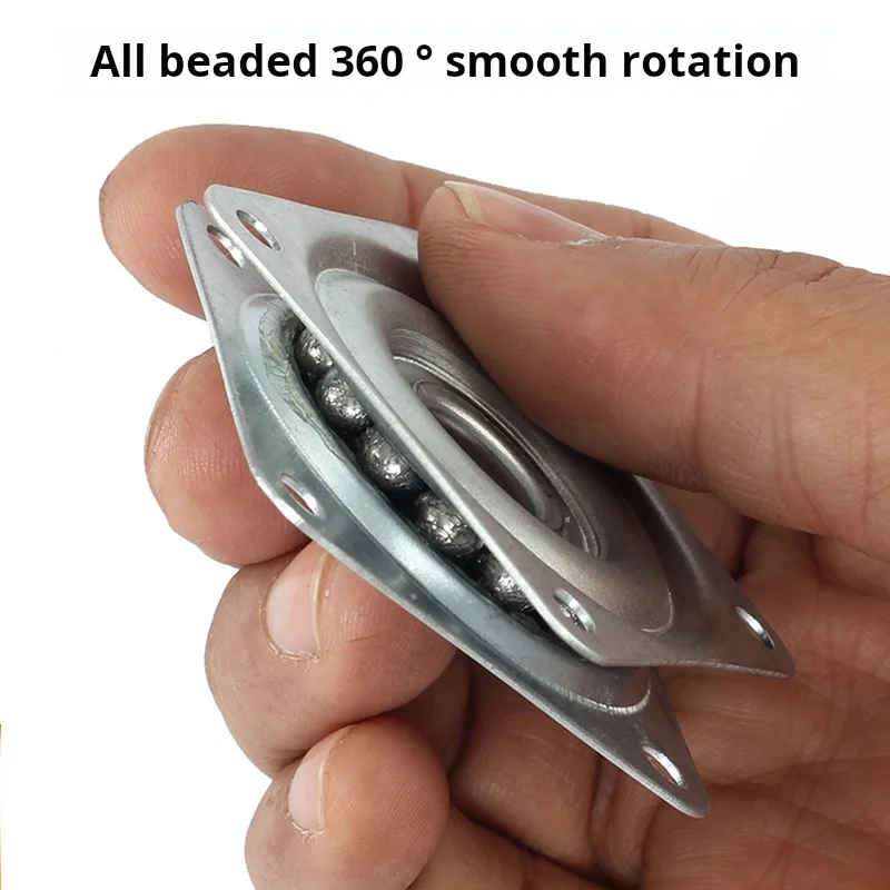 1PCS Table Universal Hollow Turntable TV Furniture Display Rack Full Bead 360 Degree Rotating Base Small Turntable Bearing